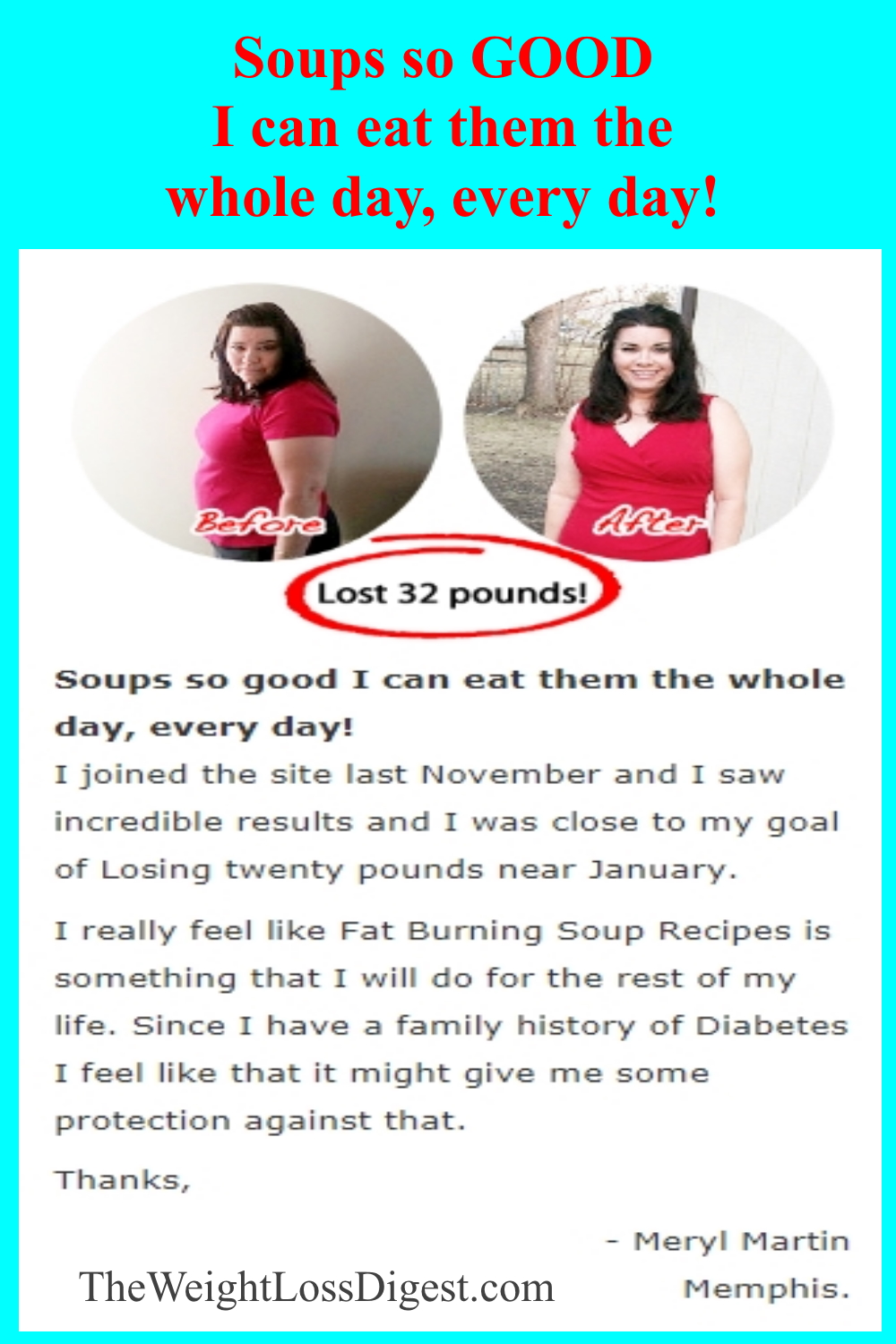 Weight Loss Soup Before & After